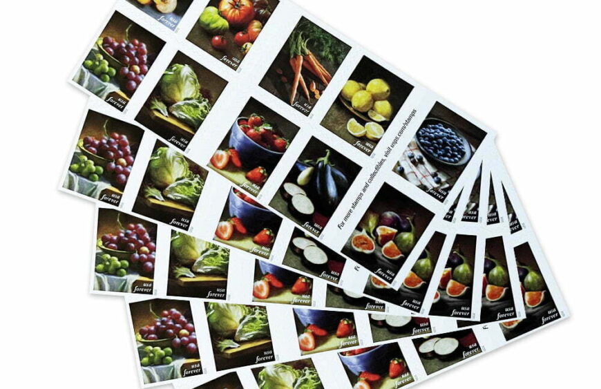Fruits & Vegetables USPS Forever Stamps
