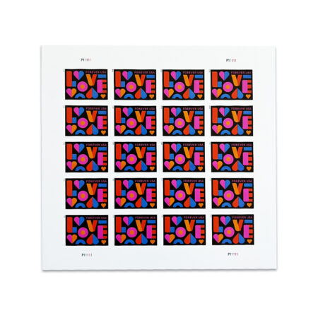 Love Sheets of 20 USPS Forever Stamps