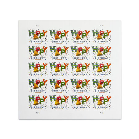 Happy Birthday Sheets of 20 USPS Forever Stamps