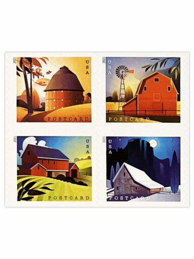 Barns Sheets of 20 USPS Forever Stamps