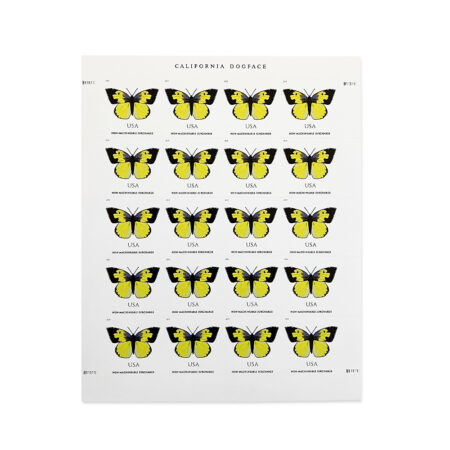 California Dogface Butterfly USPS Forever Stamps