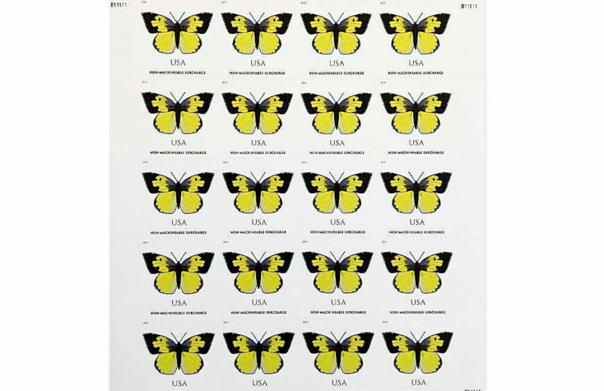 California Dogface Butterfly USPS Forever Stamps