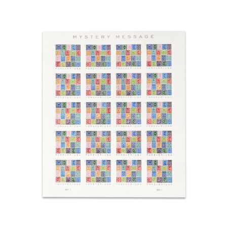 Mystery Message Sheets of 20 USPS Forever Stamps