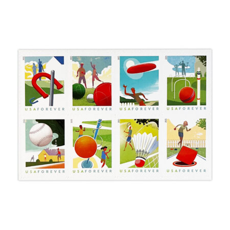 Backyard Games Sheets of 20 USPS Forever Stamps