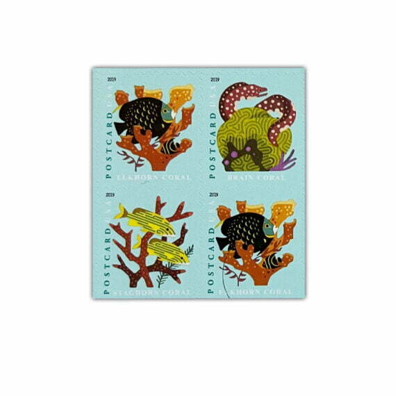 Coral Reefs Stamps (Postcard Stamp 44￠)