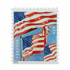 U.S.-Flag Postage Stamps-2022-StampsSheet-of-20-USPS-Forever-Stamps
