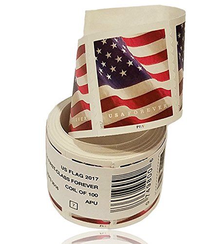 USPS US Flag 2017 Forever Stamps - Roll of 100