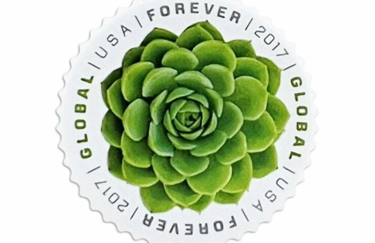 Global Green Succulent Stamps（International ＄1.4）