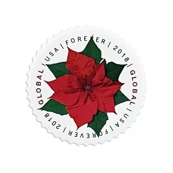Global Poinsettia Stamps（International ＄1.4）