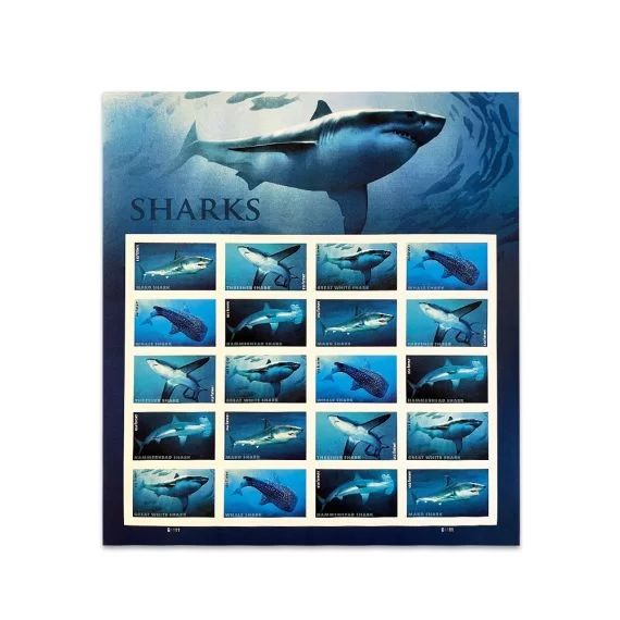 Sharks Stamps – 2017 USPS Forever Stamps