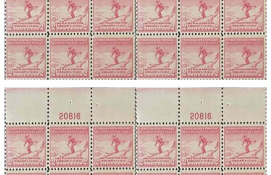 1932 olympic winter games stamp