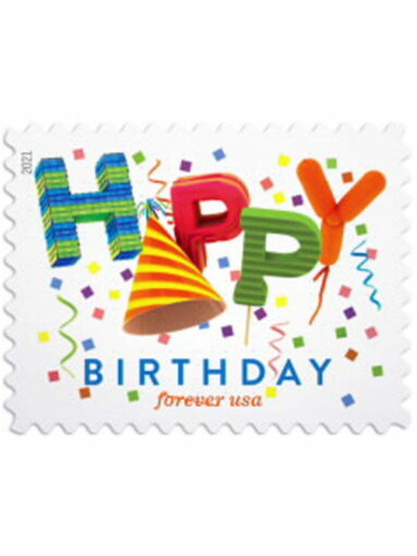 Happy Birthday Stamps 2021 USPS Forever Stamps