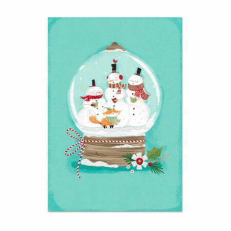 Snowmen in Snowglobe Card