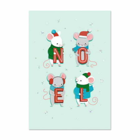 Christmas Mice with Felt Card