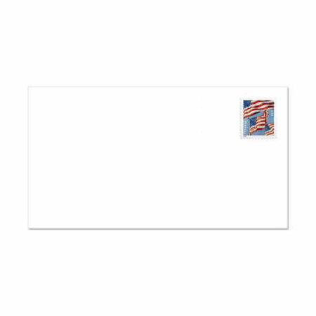 U.S. Flag Forever #6 3/4 Regular Stamped Envelopes