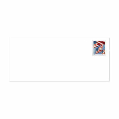 U.S. Flag Forever #9 Regular Stamped Security Envelopes