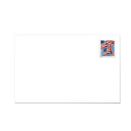 U.S. Flag Forever #10 Regular Stamped Envelopes
