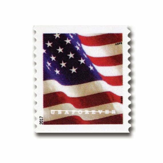 2017 US Flag Stamps(Roll of 100) - Forever Stamp Store