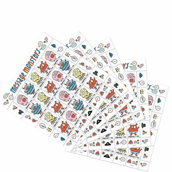 Message Monsters Forever Stamps