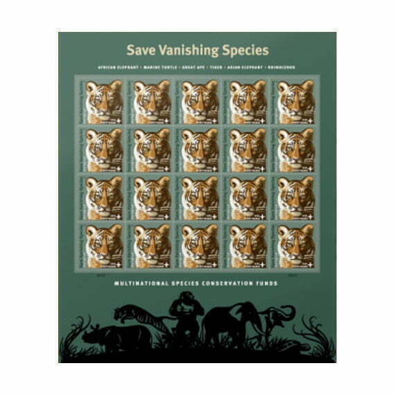 75¢ Semipostal Stamps - Save Vanishing Species