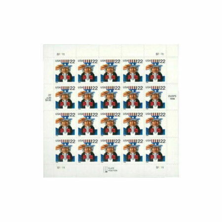 1998 22¢ Uncle Sam Stamps