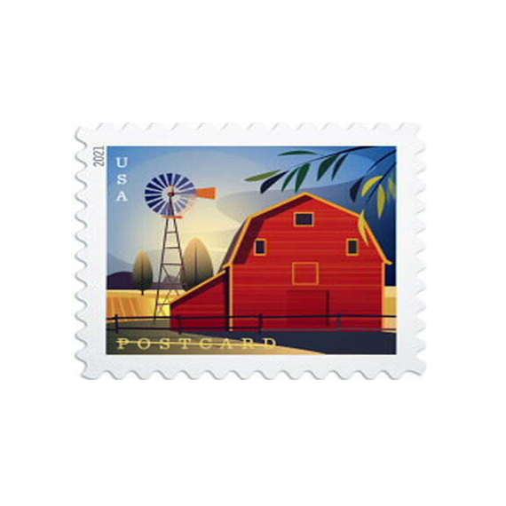 Used PNC1 36c Forever Barns Postcard Rate US 5333a B1111 F-VF | United  States, General Issue Stamp