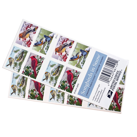 2016 Songbirds in Snow Forever Stamps