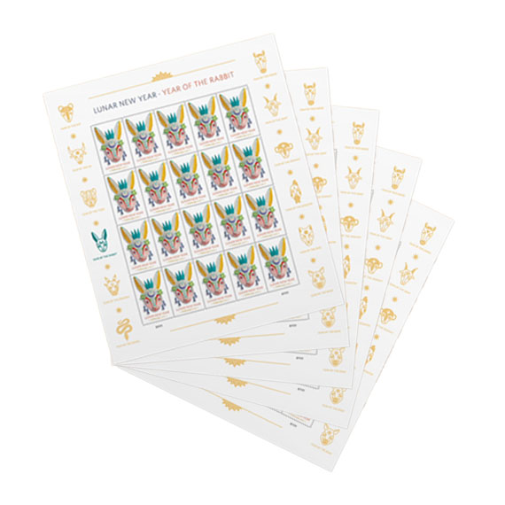 Lunar New Year: Year of the Rabbit Stamps