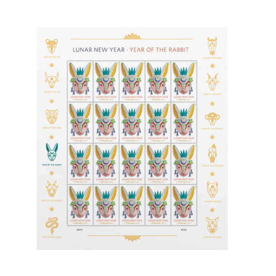 Lunar New Year: Year of the Rabbit Stamps