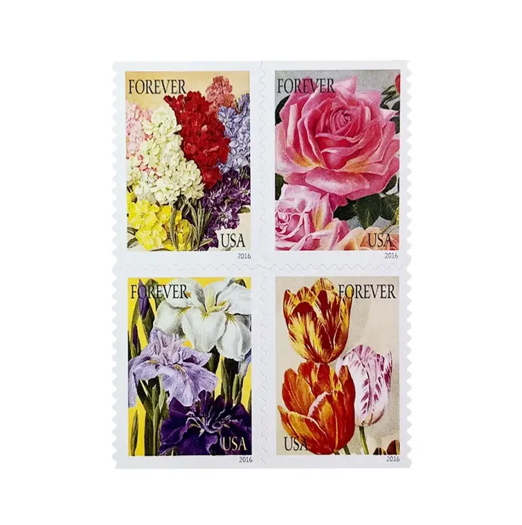 flower-Botanical-art-Stamps