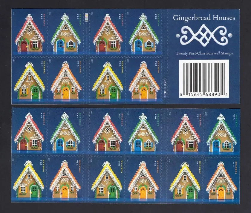 USPS-Gingerbread-Houses-Stamps