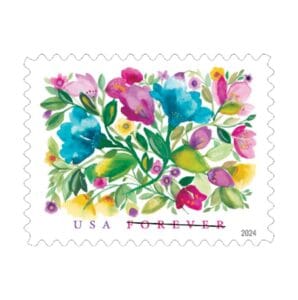 Cheap Wedding Stamps Celebration Blooms Stamps