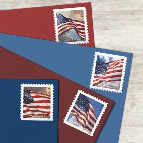 U.S. Flags 2024 Stamps (Book)