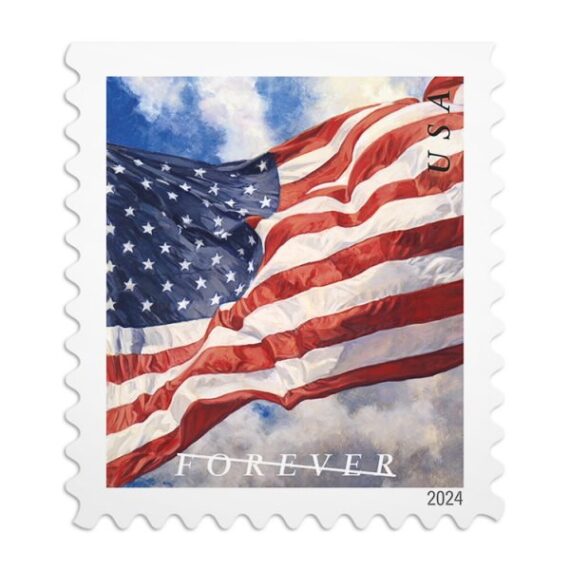 U.S. Flags 2024 Stamps (Book) Forever Stamp Store