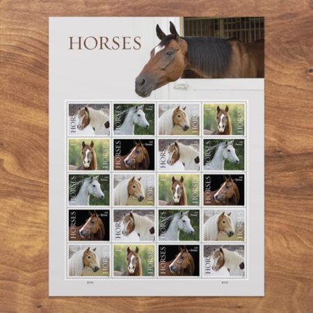 USPS horses stamps