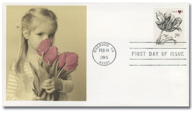 Vintage Tulip Stamp
