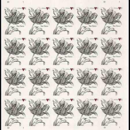 USPS 2 ounce Vintage Tulip stamp