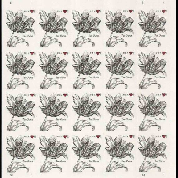 Vintage Tulip Stamp