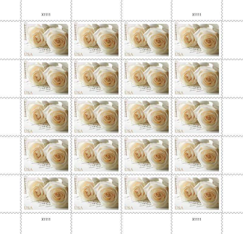 white wedding roses forevere stamps for sale full