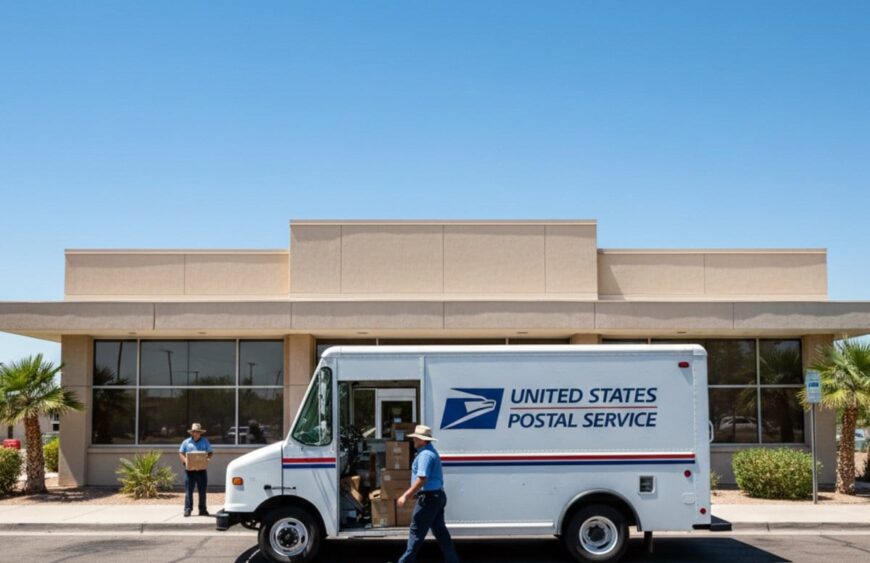 customer mailing at a usps post office with cheap bulk flag forever stamps