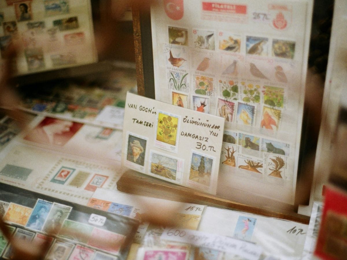Buy discount flag stamps for business marketing and seasonal catalog mailings