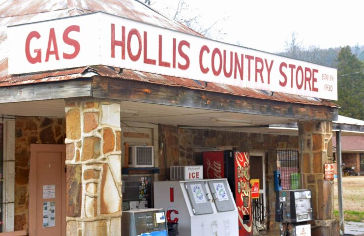 gas and convenience store selling stamps