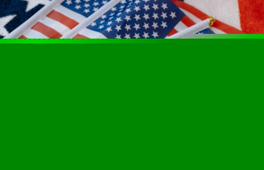 love us flag envelope with stamp savings