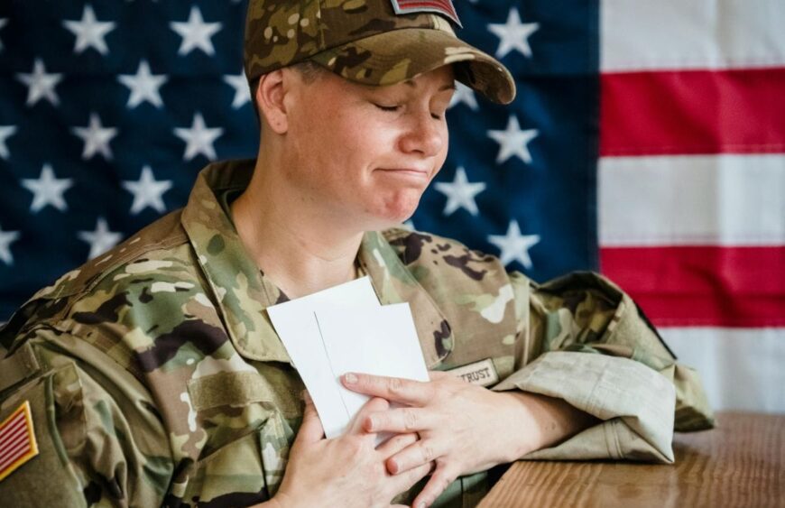 sealing a letter mailing with discount flag forever stamps