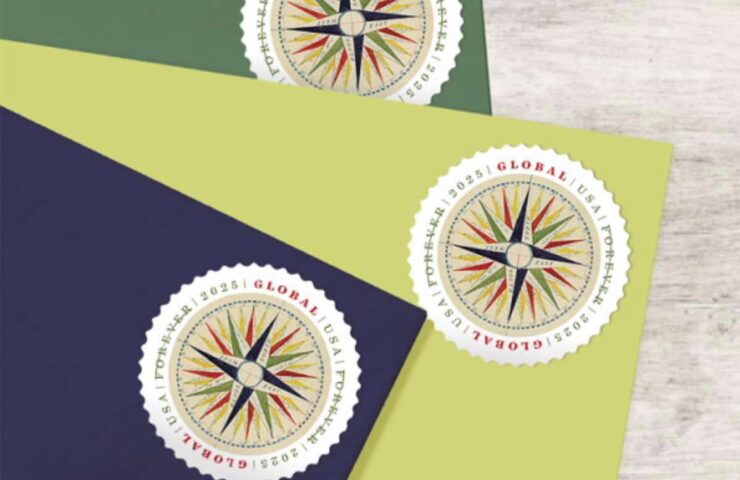 discount global 1794 compass rose stamps