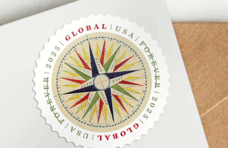 discount global 1794 compass rose stamps