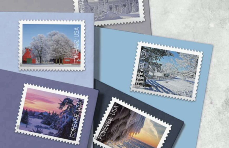 winter landscapes stamps discount