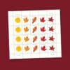 Vibrant Leaves Postcard Stamps