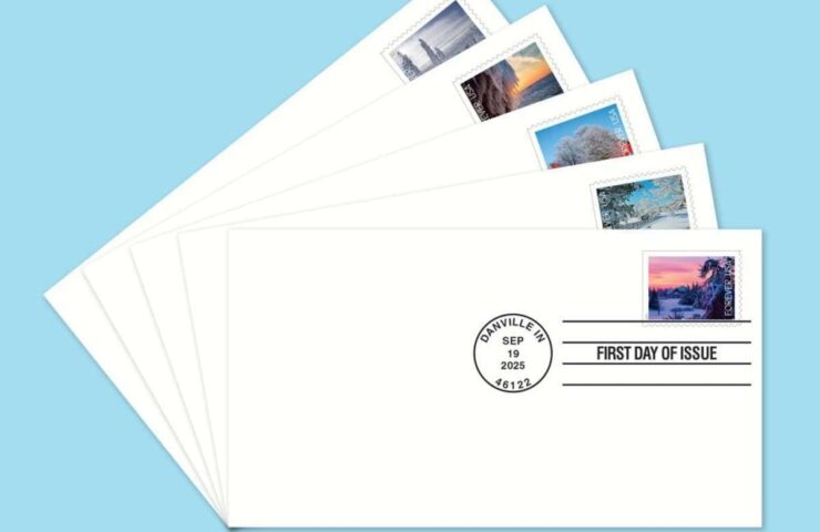 winter landscapes stamps discount
